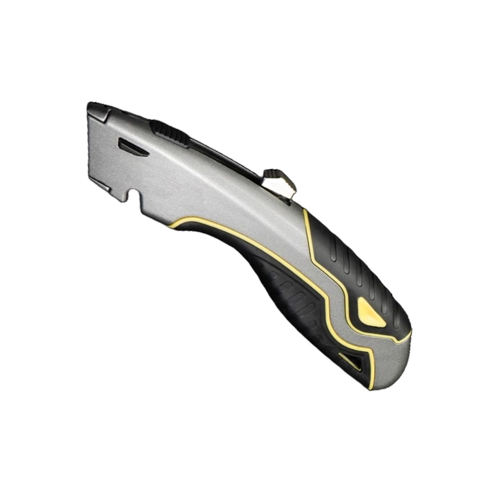 Premium Ergonomic Box Cutter w/ Blade Storage (Zinc Alloy Body)