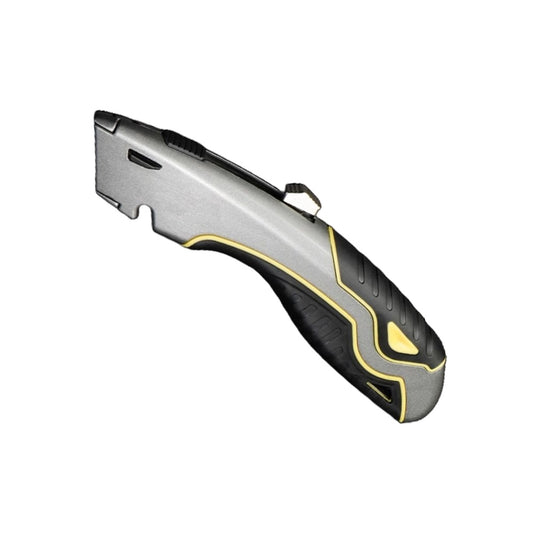 Premium Ergonomic Box Cutter w/ Blade Storage (Zinc Alloy Body)